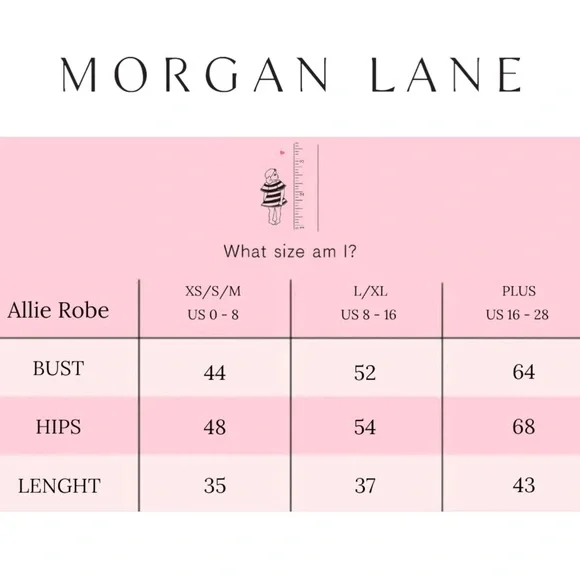 NWT Morgan Lane Allie Robe - Navy Floral (S/M) - Picture 13 of 15